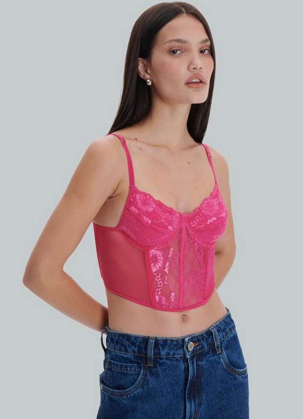 My Favorite - Top Corset de Renda A0018