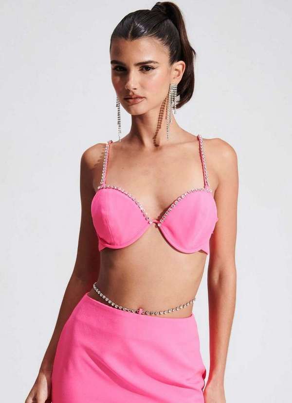 My Favorite - Top Cropped com Strass 00713