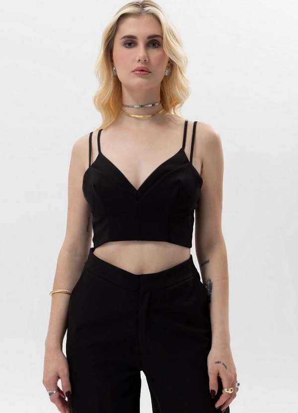 My Favorite - Top de Alça Dupla Cropped A0003