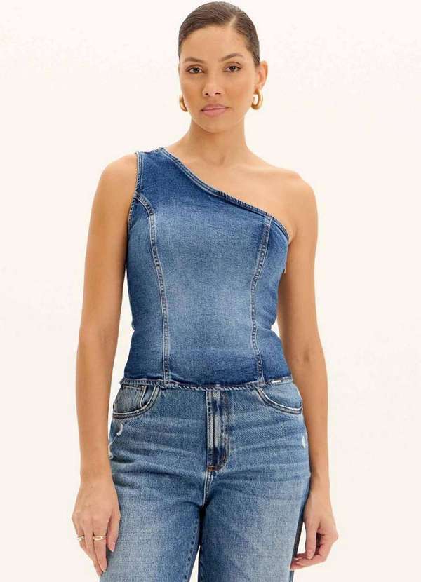 My Favorite - Top Jeans Ombro Único A0004