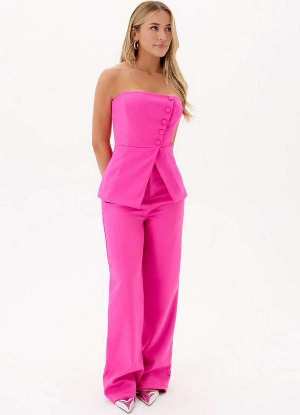 My Favorite - Calça Alfaiataria Full Length Cintura Alta A1966