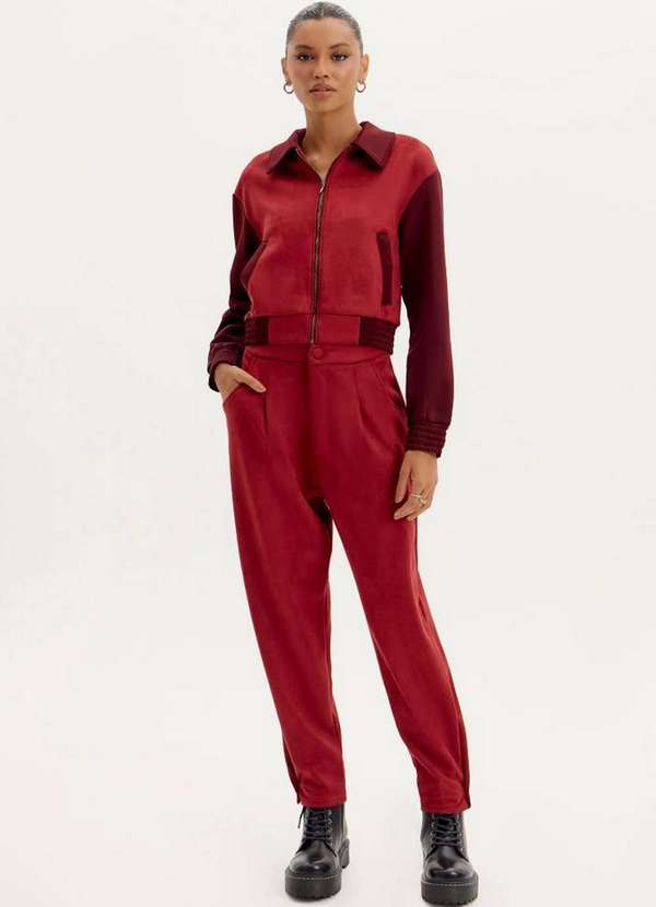 My Favorite - Calça Carrot Suede A1396