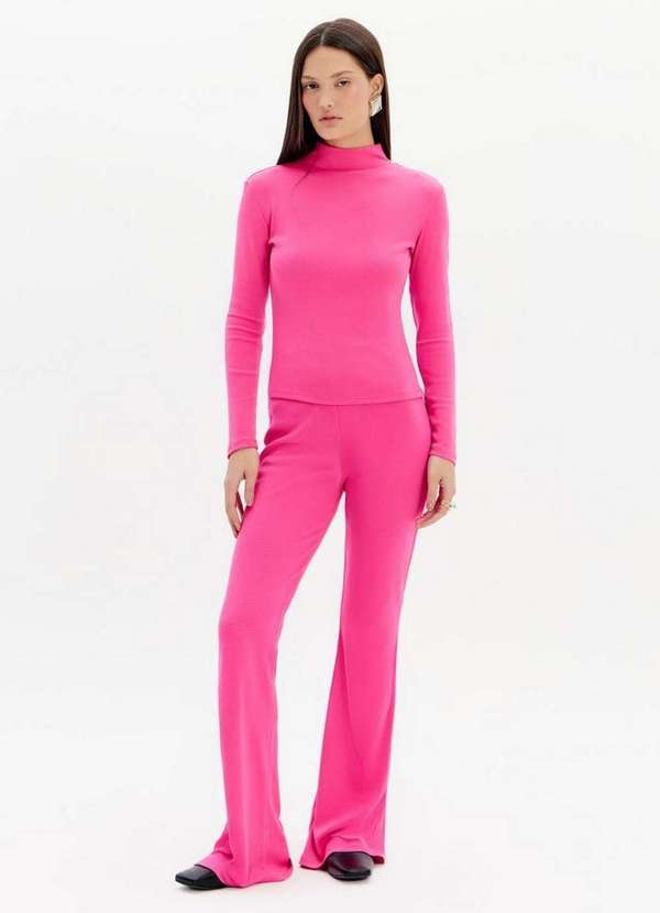 My Favorite - Calça Flare Canelada A2077