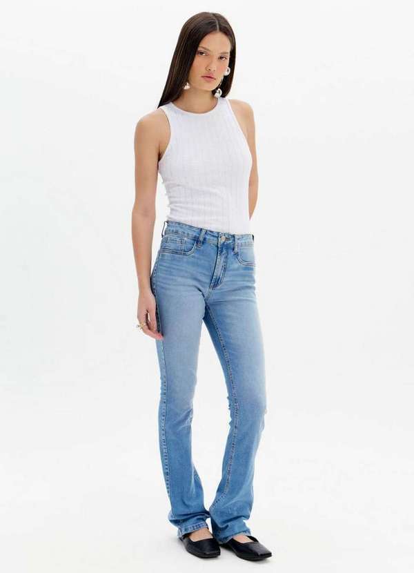 My Favorite - Calça Jeans Boot Cut Cintura Alta A0004