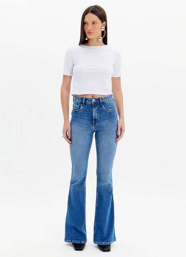 My Favorite - Calça Jeans Flare Cintura Super Alta A0004