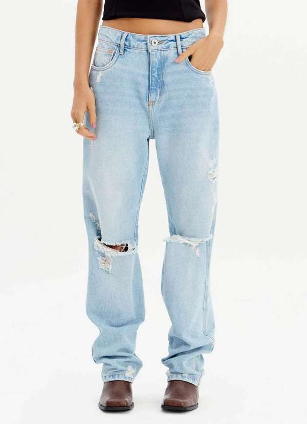 My Favorite - Calça Jeans Reta Destroyed A0004 2