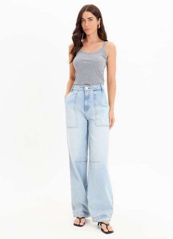 My Favorite - Calça Jeans Slouchy Cintura Alta A0004