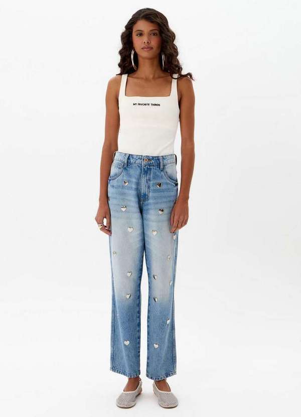 My Favorite - Calça Jeans Tapered Cintura Alta A0004