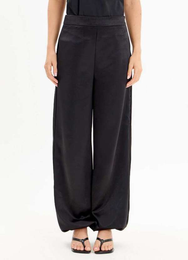 My Favorite - Calça Parachute Cetim Cintura Média A0003