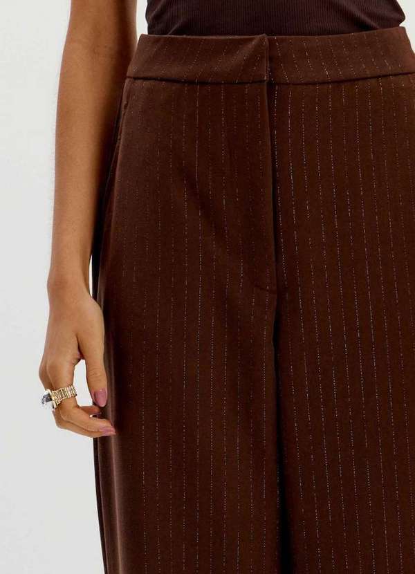 My Favorite - Calça Reta Alfaiataria Risca de Giz A2410 2