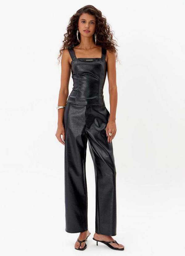 My Favorite - Calça Reta Cintura Média A0003