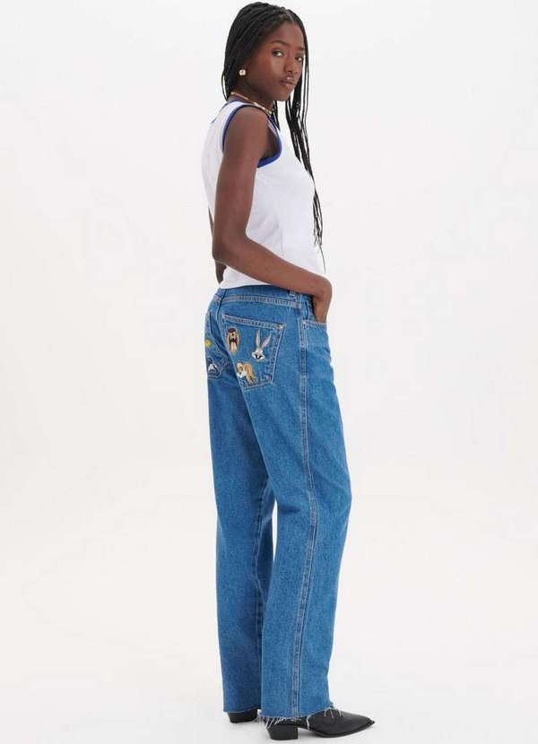 My Favorite - Calça Reta Jeans Warner Looney Tunes A0004