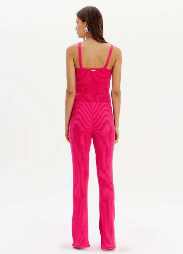 My Favorite - Calça Reta Tricot com Fenda A2077 4