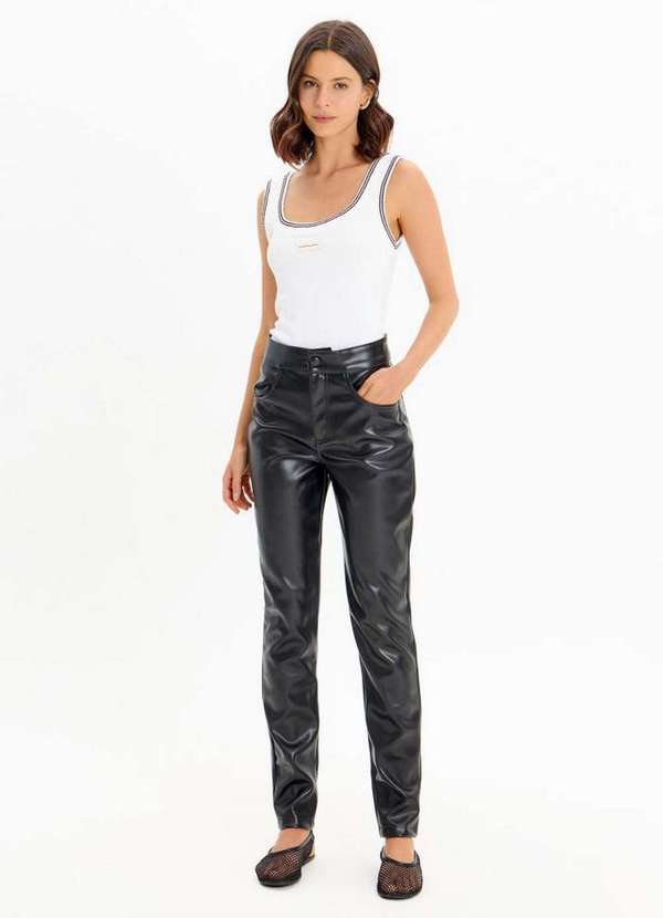 My Favorite - Calça Skinny Cintura Alta com Bolsos A0003