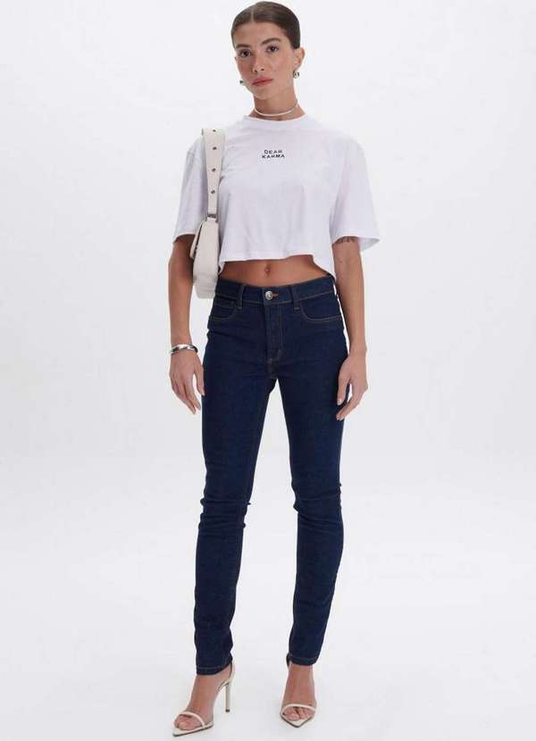 Calça Skinny Jeans Cintura Baixa A0004 My Favorite