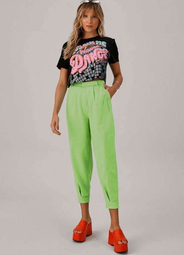My Favorite - Calça Slouchy Cintura Alta 09507