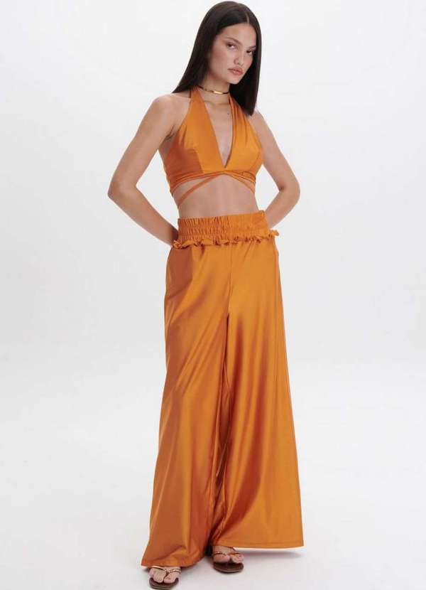 My Favorite - Calça Wide Leg Cintura Alta A0253