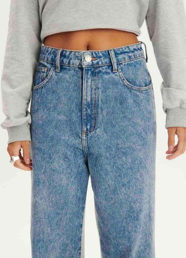 My Favorite - Calça Wide Leg Jeans Recortes A1164 2