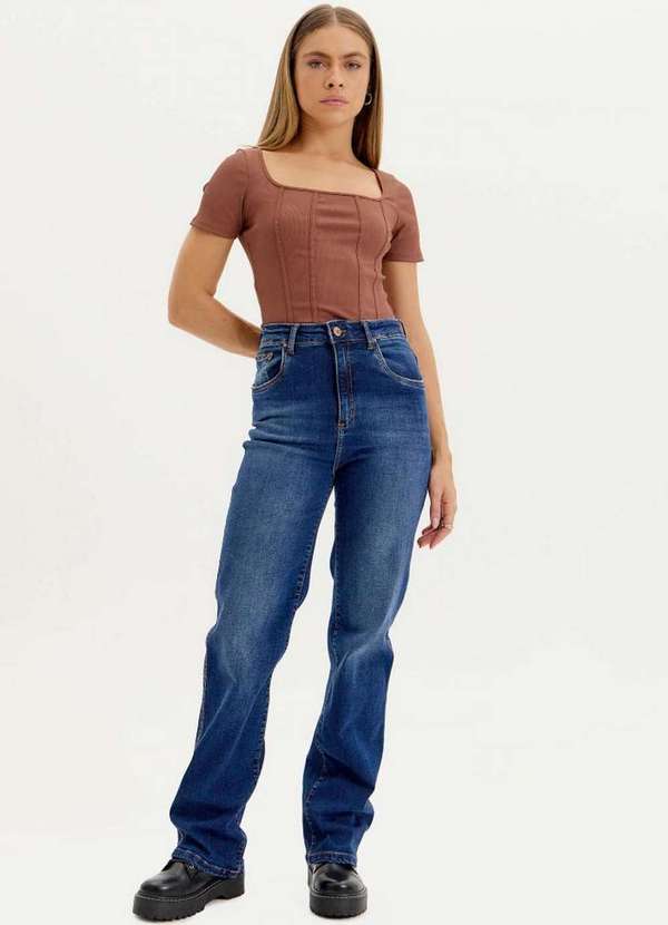 My Favorite - Calça Wide Leg Jeans A0004
