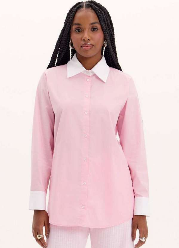My Favorite - Camisa Alongada Bicolor A1877