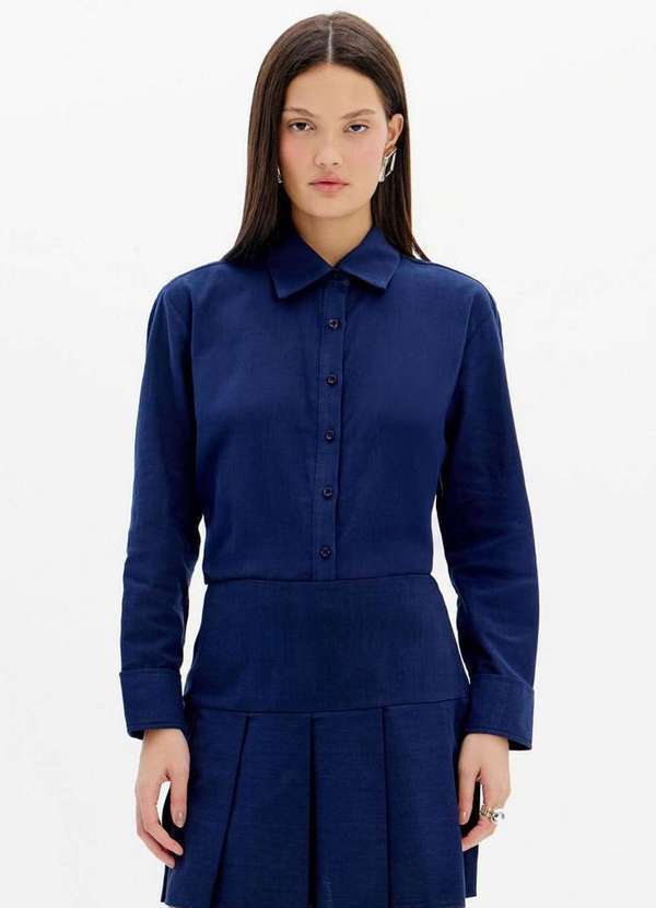 My Favorite - Camisa Alongada Manga Longa A2239