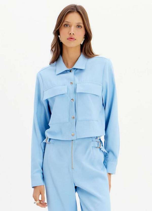 My Favorite - Camisa Cropped com Bolsos A2452