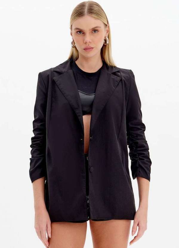 My Favorite - Blazer Alongado com Franzido A0003