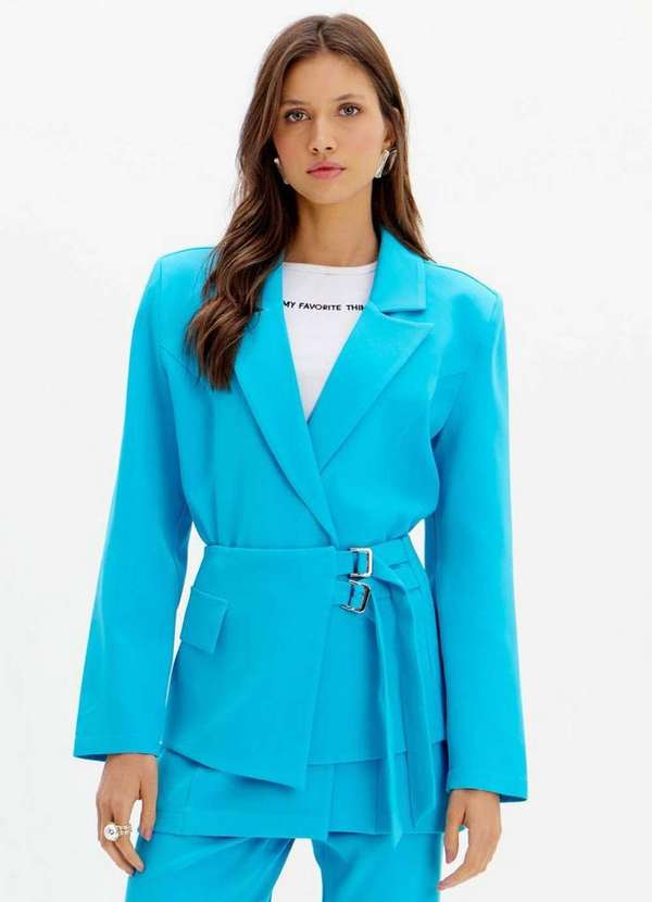 My Favorite - Blazer Alongado com Sobreposição A2332