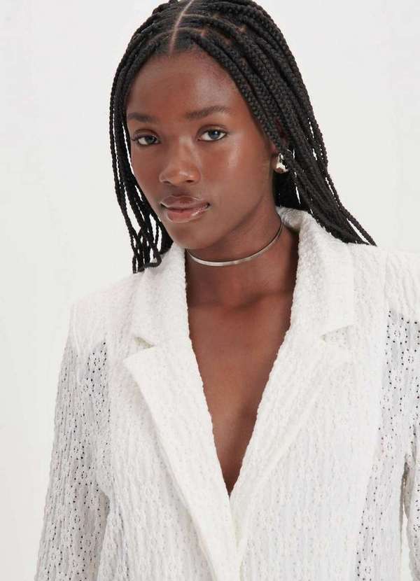 My Favorite - Blazer Alongado de Renda A0001 2