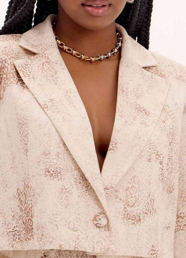 My Favorite - Blazer Cropped Animal Print A1833 2