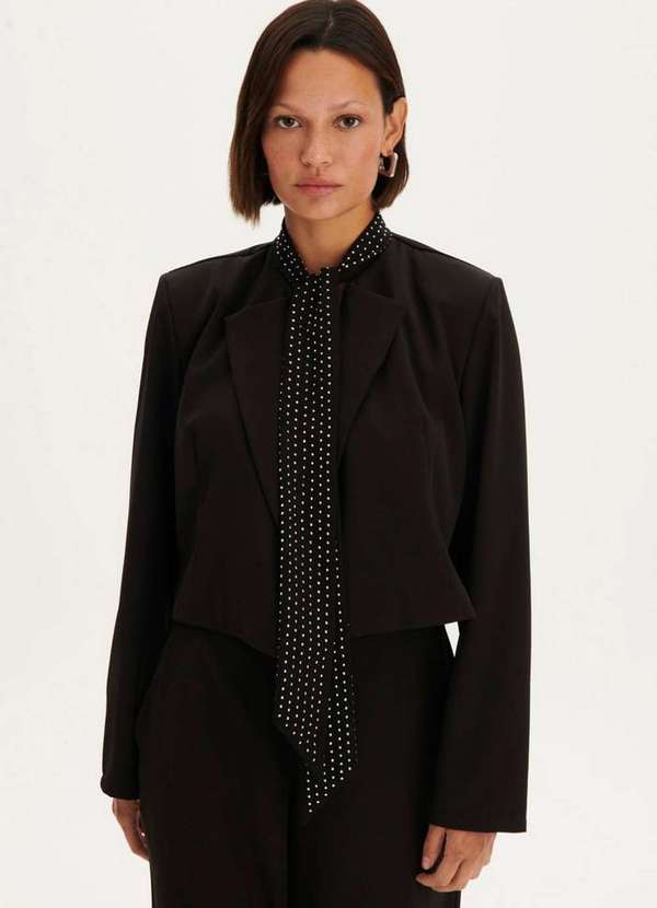 My Favorite - Blazer Curto com Laço A0003 1