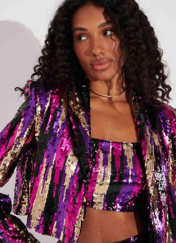 My Favorite - Blazer Curto Paetê A0398 3