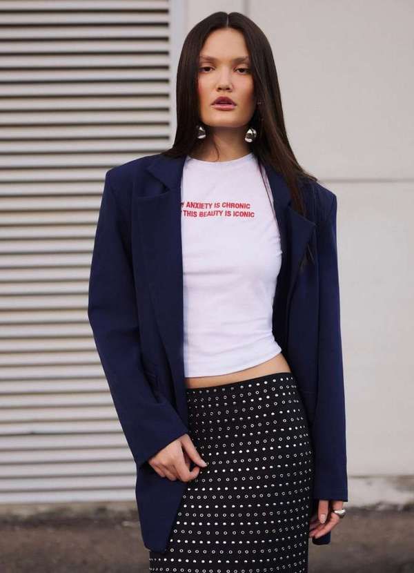 My Favorite - Blazer Oversized com Lapelas A0769