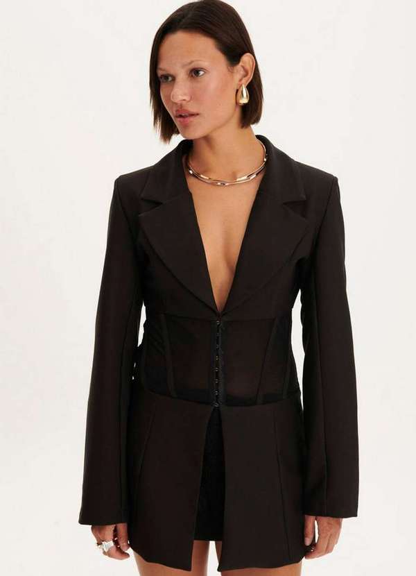 My Favorite - Blazer Slim com Transparência A0003 4