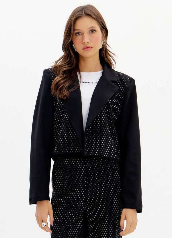 My Favorite - Blazer Tradicional com Brilhos A0003