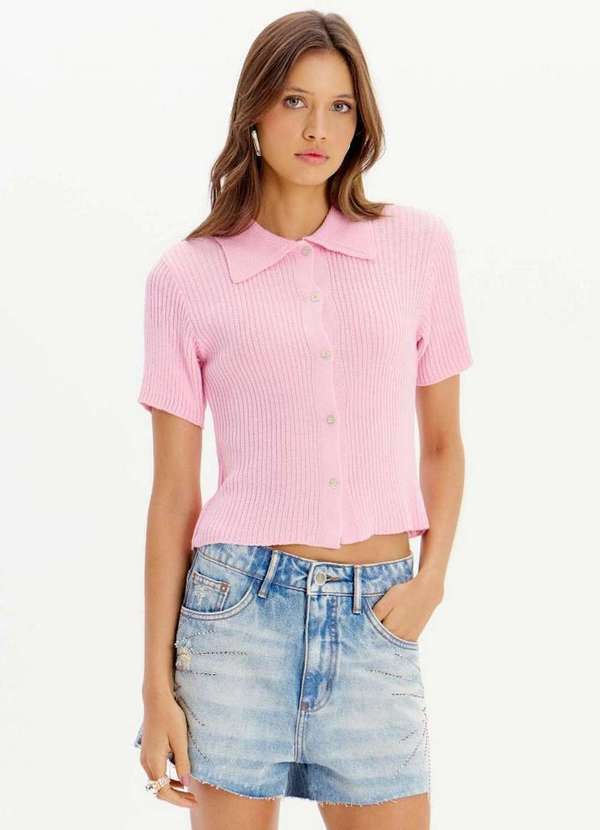 My Favorite - Blusa Tricot Gola Polo A2075