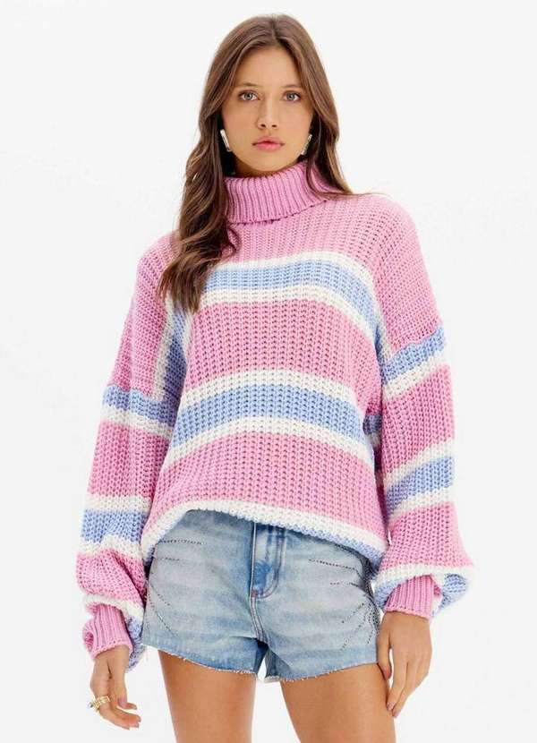 My Favorite - Blusa Tricot Manga Longa com Gola Alta A2071 1