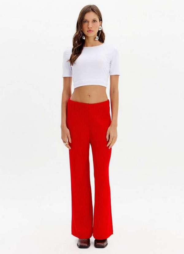 My Favorite - Calça Tricot Wide Leg A2244