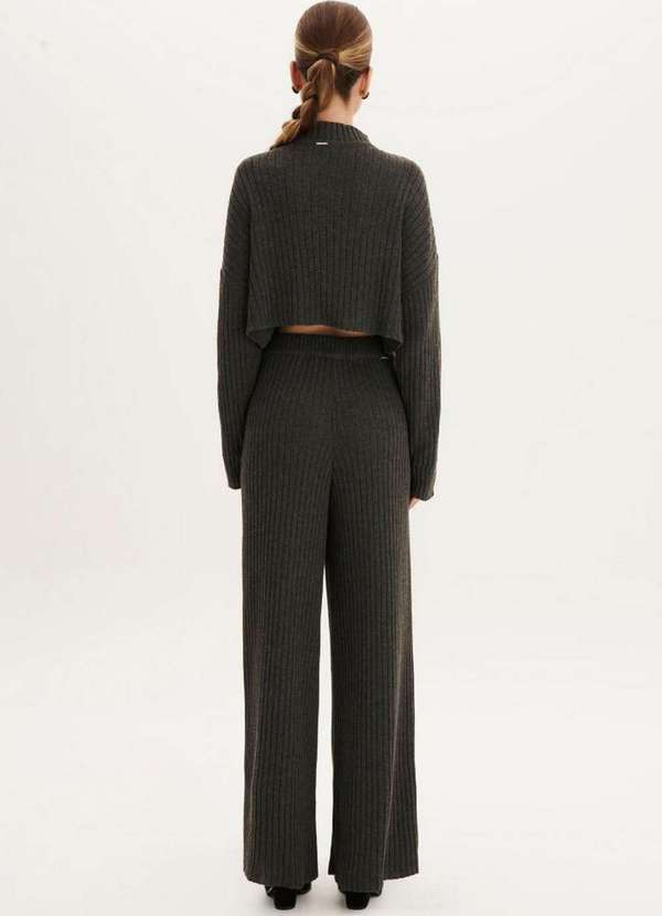 My Favorite - Calça Wide Leg Tricot A1007 3