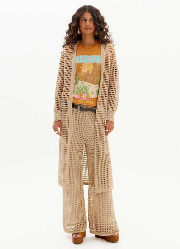 My Favorite - Cardigã Alongado Tricot A3302