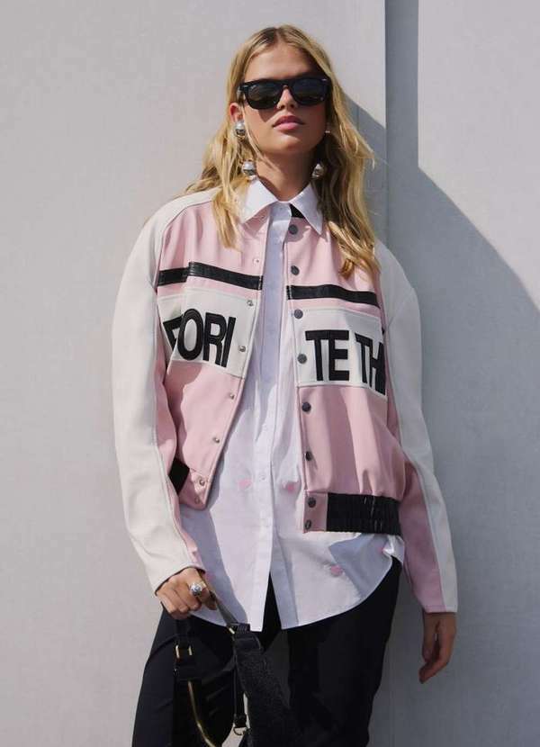 My Favorite - Jaqueta Biker Oversized com Recortes A2542