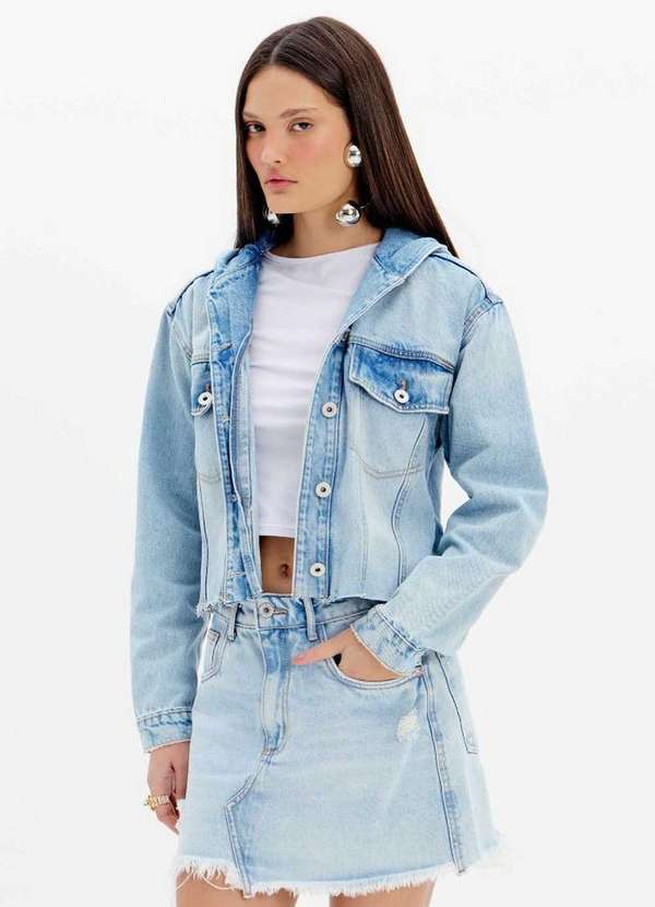 My Favorite - Jaqueta Jeans com Capuz A0004