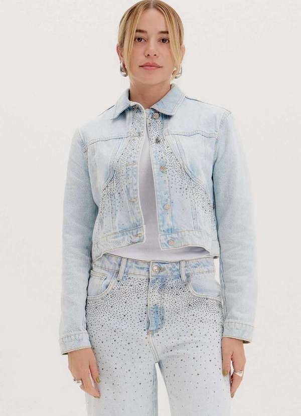 My Favorite - Jaqueta Jeans com Recortes A0004