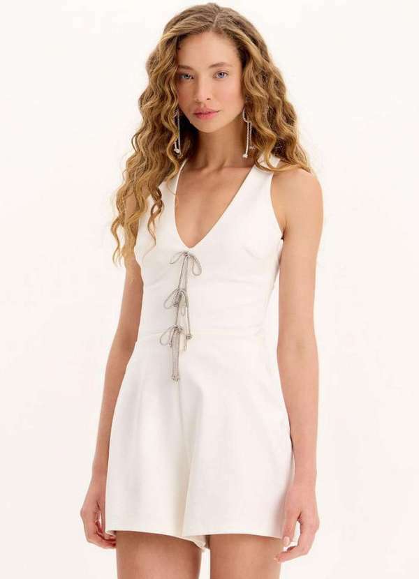 My Favorite - Macacão Curto com Laços Brilhos A0001 5