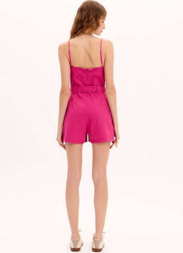 My Favorite - Macacão Curto de Alça Cinto A1580 3