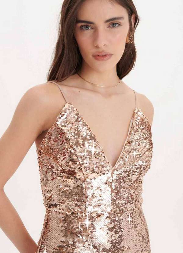 My Favorite - Macacão Curto Paetê A0835 2