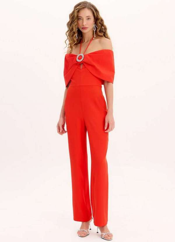 My Favorite - Macacão Longo com Maxi Laço A1875