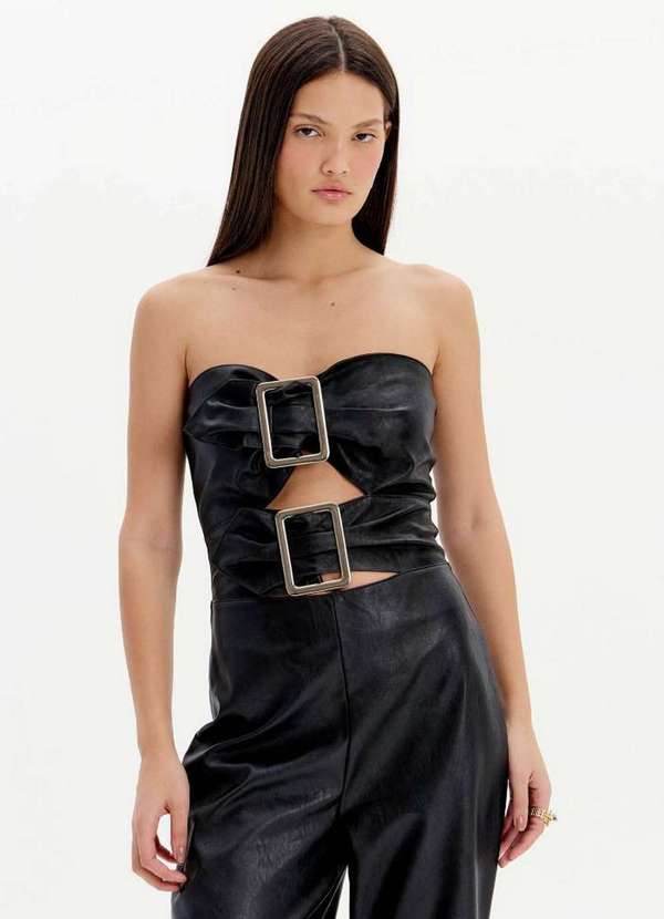 My Favorite - Macacão Longo sem Alças com Fivelas A0003 2