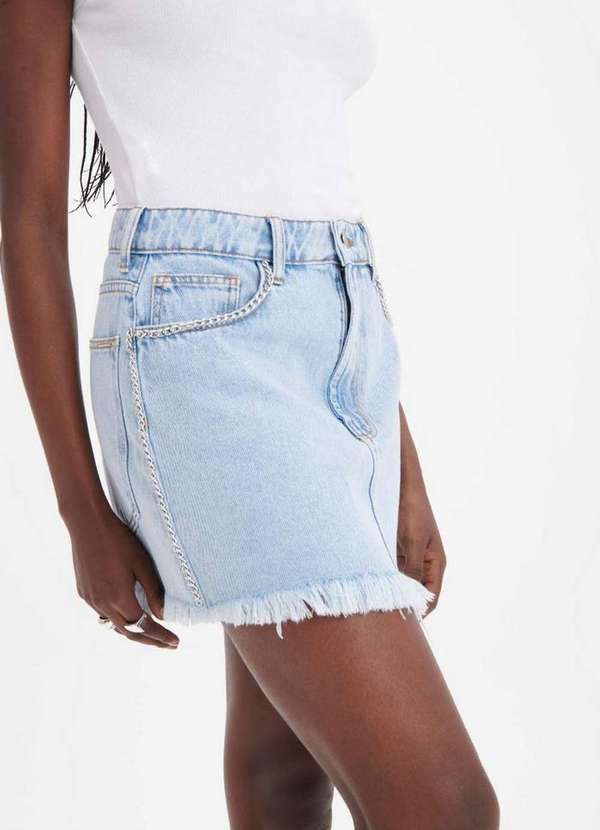 My Favorite - Saia Curta Jeans com Corrente A0004 3