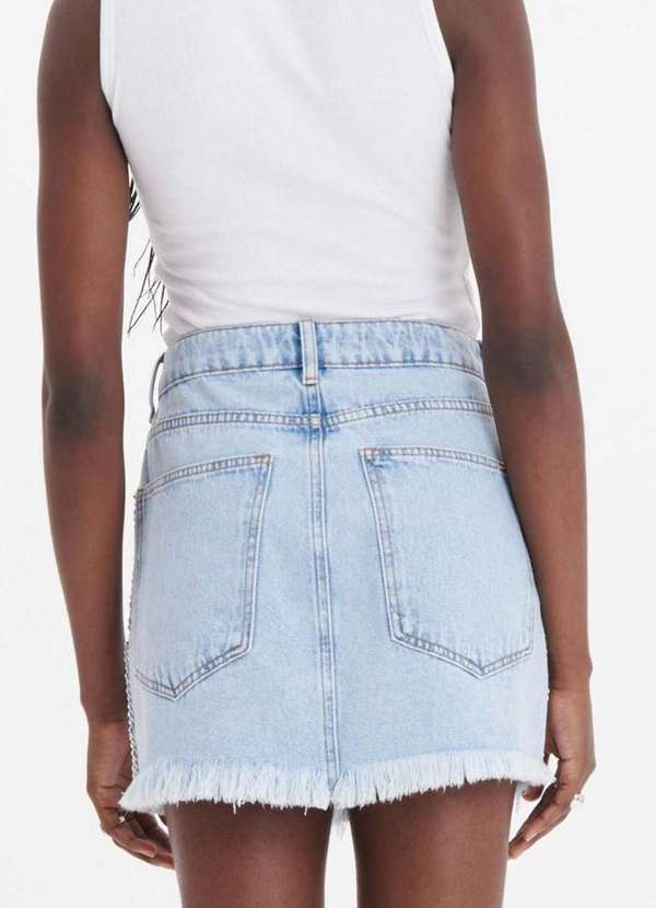 My Favorite - Saia Curta Jeans com Corrente A0004 4